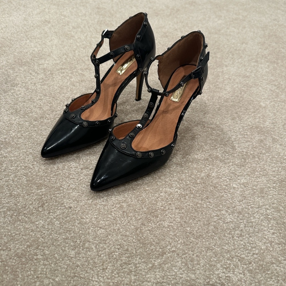 Halogen Hamartine-Lea Elegant Black/black patent Footwear